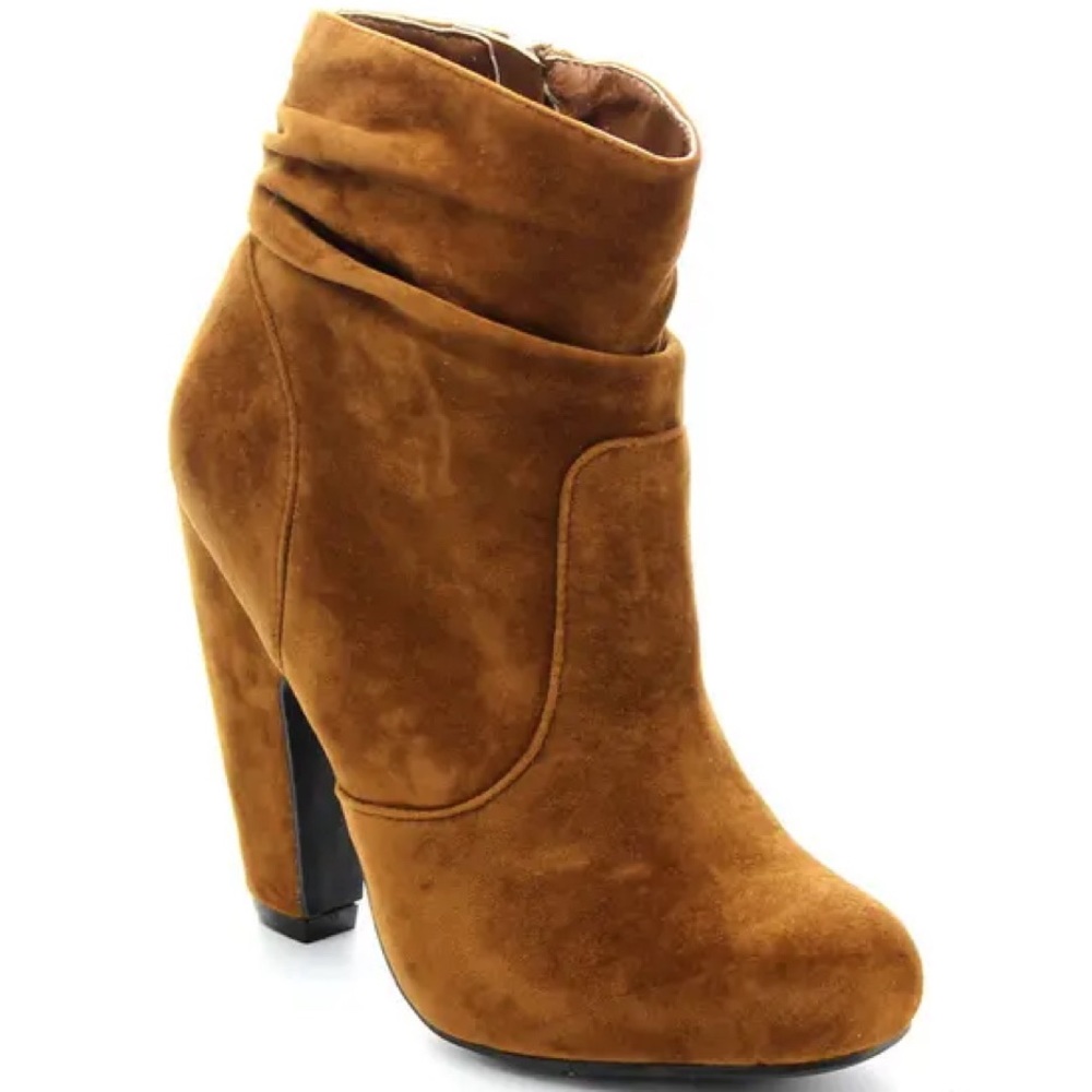 bamboo slouchy booties in brown